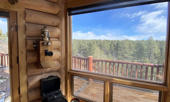 Durango - Purgatory House | Log cabin estate-hot tub, sauna privacy views close to town yet far enough away