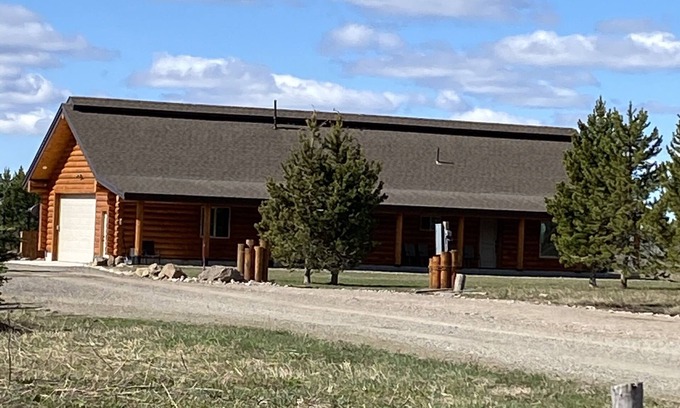 Island Park Cabin | Log Cabin near West Yellowstone! Hot Tub, Single Level!