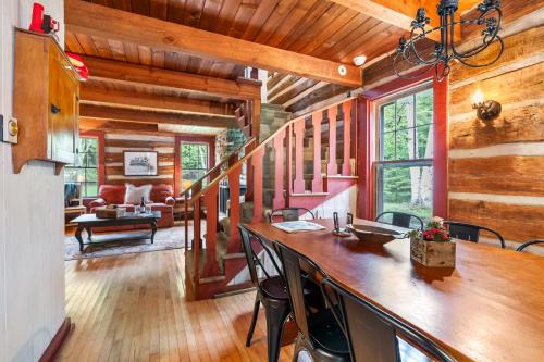 Baileys Harbor House | Log Cabin on Kangaroo Lake by Simple Life Rentals
