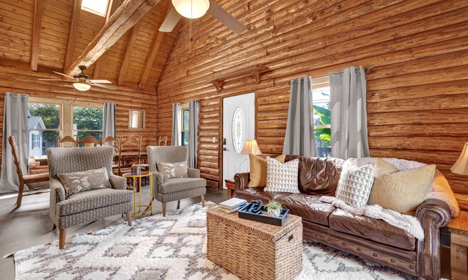 Mayhew Cabin | “Logged Out”- Log Cabin Rental