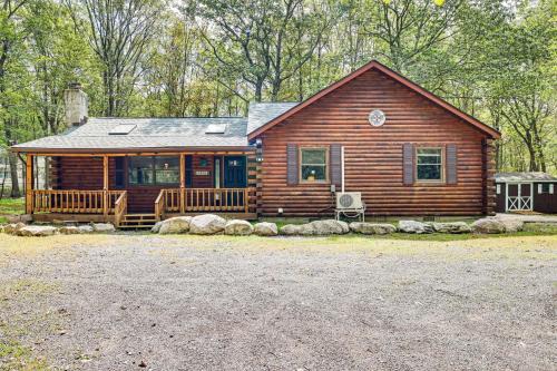 Long Pond House | Long Pond Log Cabin with Hot Tub Soaks and Outdoor Fun