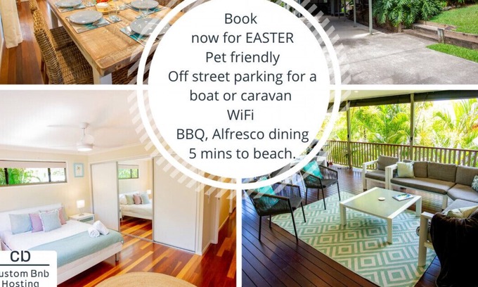 Mount Coolum House | Long stays welcome. Pet friendly. Boat parking