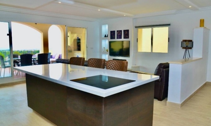 Diputacion de Rincon de San Gines Apartment | Los Olivos 3 Bedroom Apartment, Front Row, Wifi & Views - La Manga Club Resort