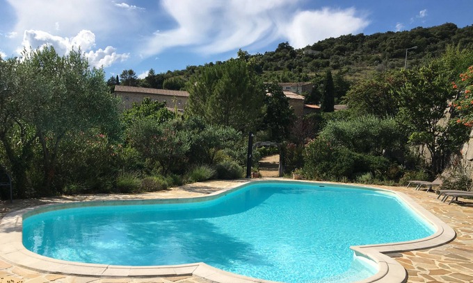 Saint-Sauveur-de-Cruzieres Apartment | Lovely stone cottages with large pool near the Gorges De L’Ardeche.