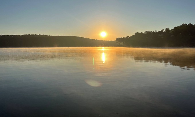 Dennis House | Lovely 2-bedroom + loft lakefront getaway with private dock on Grand Lake in Ok.
