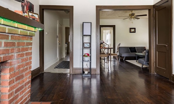 Garfield Heights House | Lovely 2BR Apt,Fireplace, Close to DT,Free Parking