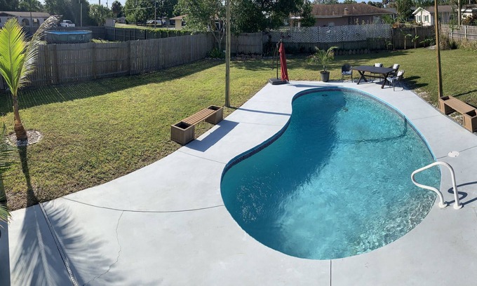 Fort Myers House | Lovely 3 bedroom with spacious backyard and pool.