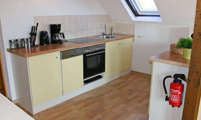 Feriendorf Frankenau House | Lovely apartment in villa for 5 people with WIFI, TV, terrace and pets allowed