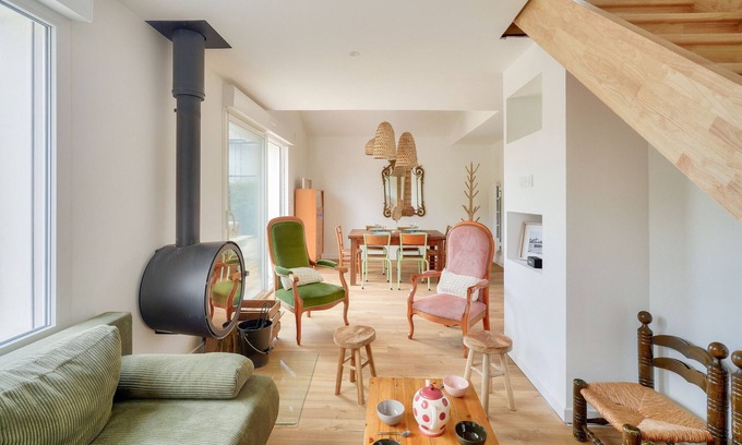 Ile-Tudy Ski Chalet | Lovely house for 4 300m from the beach and pond
