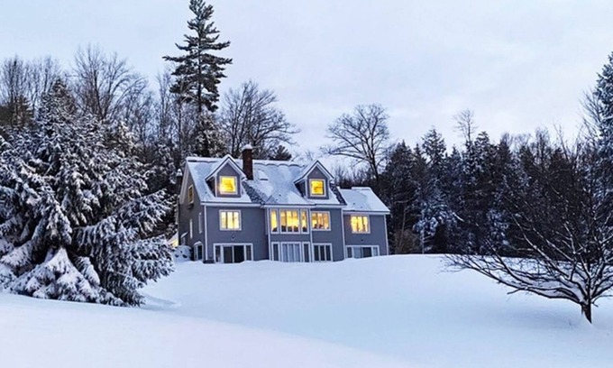 Campton House | Lovely mountain retreat with amazing views, game room, firepit, & woodstove
