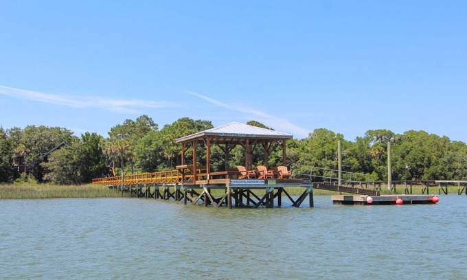 Isle of Palms House | Lovely secluded home on Goat Island; private access by boat only