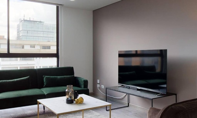 Calle 100 Apartment | Lujoso apartamento cerca parque de la 93- Dos hab