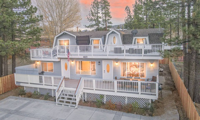 The Village Villa | LUXE - Alpine Villa with Lake View and Walking to Village - Big Bear