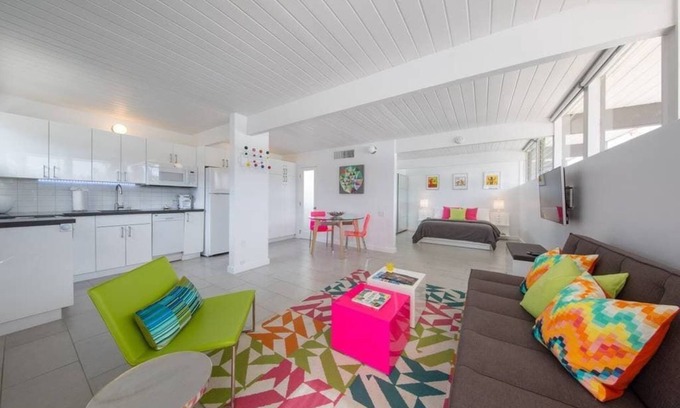 Twin Palms Condo | LUXE Condo Suite @ Famous Ocotillo Lodge in PS