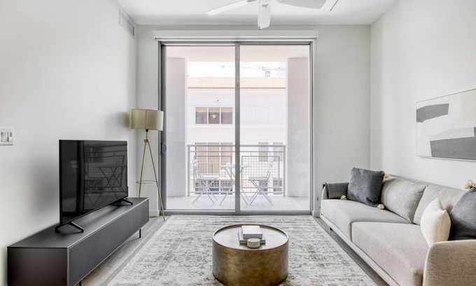 Industrial Section Apartment | Luxe Coral Gables 1BR w/W/D, Pool & Gym, near Shops, by Blueground
