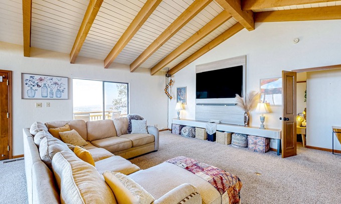 Auberry House | Luxe home with private indoor pool, sauna & expansive views