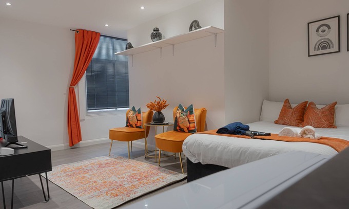 Leicester City Centre Apartment | Luxe Studio Apartment in Leicester City Center