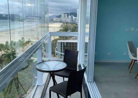 Santos Apartment | LUXO APTO FRENTE AO MAR CORAÇÃO DO GONZAGa SANTOS SP