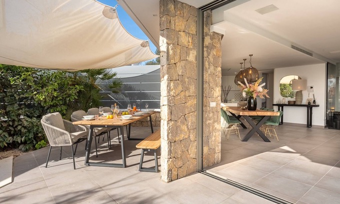 Cap Martinet Villa | Luxurious Ibiza Villa | Villa Ses Torres | 4 Bedrooms | Private Pool & Outdoor.