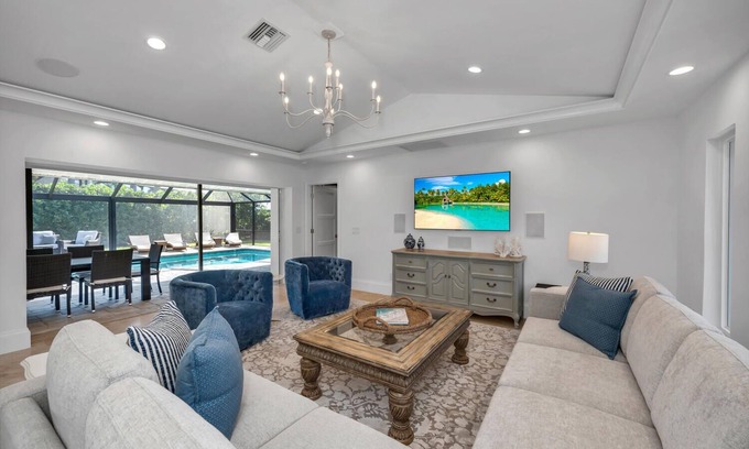 Park Shore House | Luxurious Beach Home Retreat with Pool and Private Beach Access
