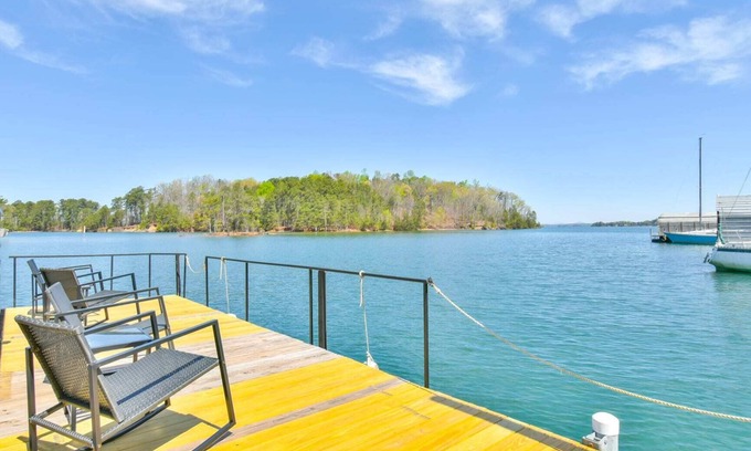 Flowery Branch House | Luxurious Lake Lanier Home with Private Dock