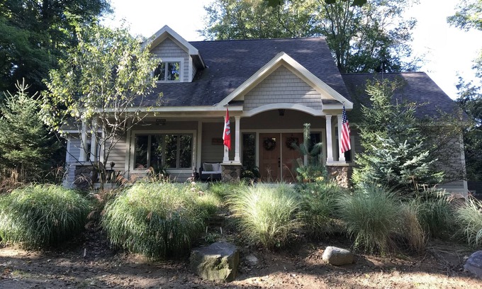 Covert House | Luxurious Lake Michigan Home W/Private Beach Access, Fire Pit, Tennis Courts