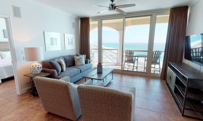 Pensacola Beach Condo | Luxurious Portofino Resort Condo, Panoramic Ocean Views, 8 Pools, Steps From The Beach!