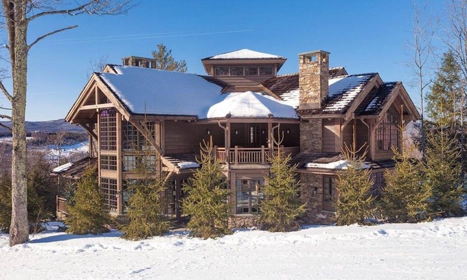 Windham Ski Chalet | Luxurious ski in/out, 3-story chalet directly on the slopes of Windham Mountain