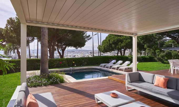 Pointe Croisette Villa | Luxurious Villa on Cannes' Croisette: Stunning Views, Pool, Sleeps 10