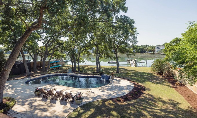 Folly Beach House | Luxurious Waterfront Getaway, minutes from Folly Beach