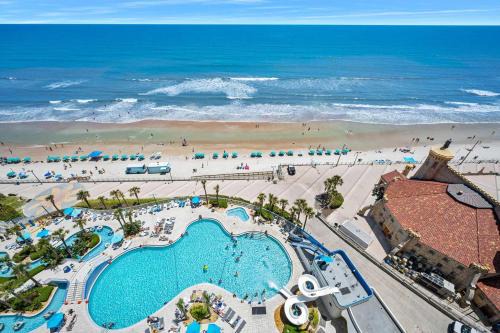Brush - Stewarts House | Luxury 14th Floor 1 BR Condo Direct Oceanfront Wyndham Ocean Walk Resort Daytona Beach | 1410
