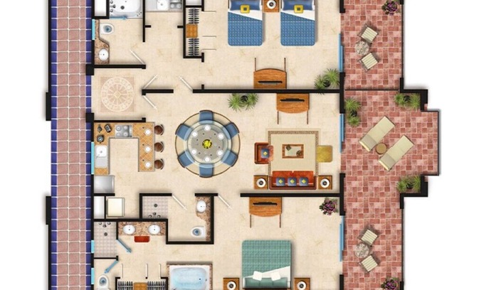 Flamingos Resort | Luxury 2 bedroom suite at Villa del Palmar Flamingos Resort NuevoVallarta Mexico