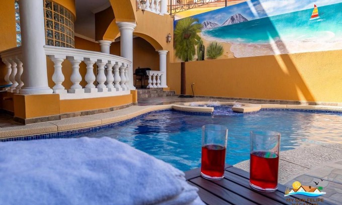 San Felipe House | Luxury 3-Story Beachfront Villa in San Felipe with Private Pool – Casa Mostaza