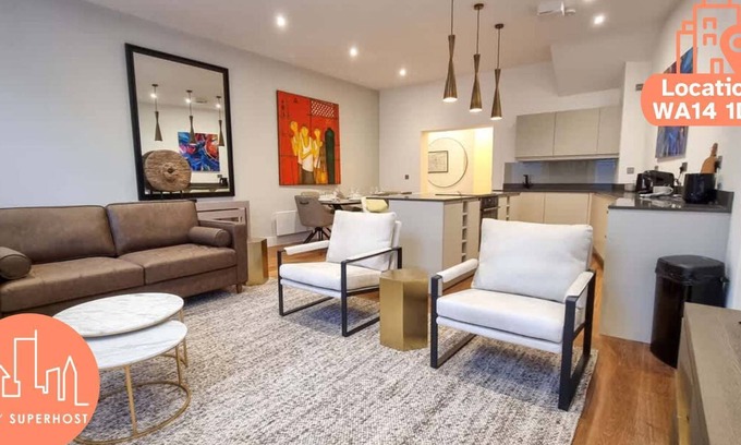 Trafford Apartment | Luxury Altrincham Flat by City SuperHost