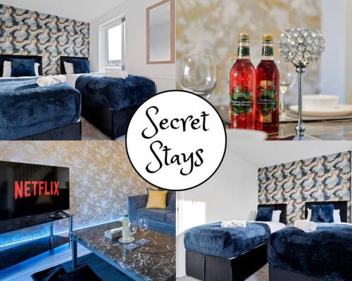 Bordesley Apartment | Luxury Birmingham City Centre Townhouse with FREE Parking - Sleeps 4 - Perfect for Contractors, Business Travellers, Families and other Groups - Near Bullring, Newstreet, Selfridges, NEC, NIA & Birmingham airport