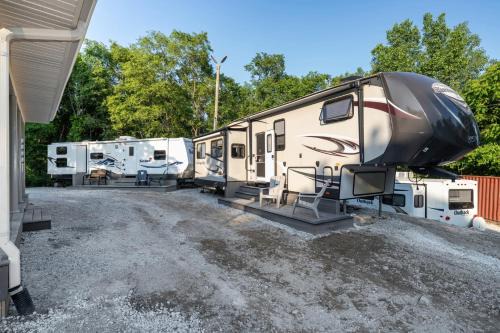 Miller Beach House | Luxury Camper in Dunes Grill Fire Pit