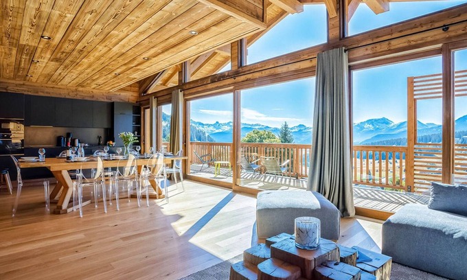 Les Saisies Ski Chalet | Luxury chalet with jacuzzi, 7 rooms, ski-in, for 15 people