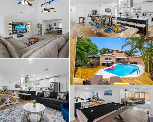 Clearwater House | Luxury Clearwater Villa with Pool, Hot Tub, Games and More