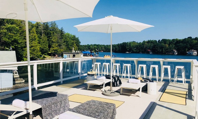 Muskoka Lakes Cottage | Luxury Cottage, Lake Joseph 5 Bdrm With Tennis & Pickleball On Private 9 Acres