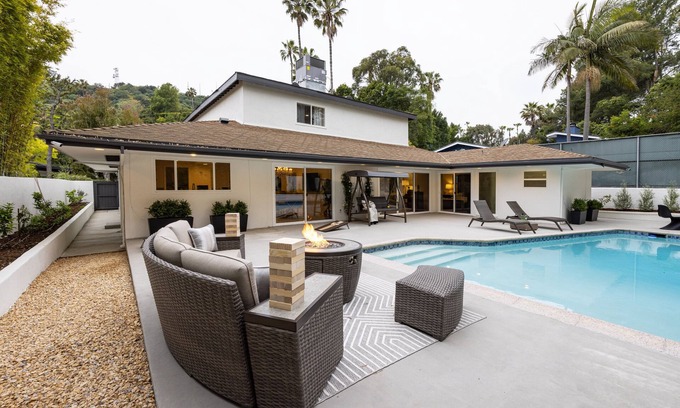 Hollywood Hills West House | Luxury Hollywood Hills Villa: Heated Pool, Unique Design, Peaceful and Private