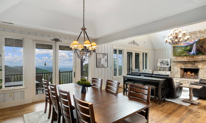 Vein Mountain House | Luxury Home with Views, Sauna, Hot Tub, & More
