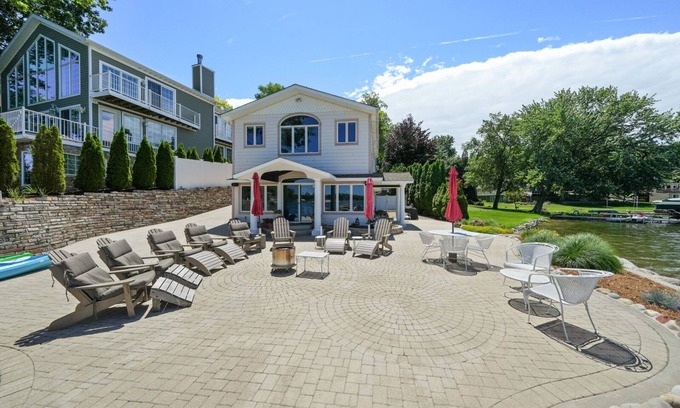 Sister Lakes House | Luxury Lake Home With The Best Patio On The Lake!