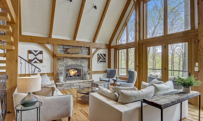 Laurel Ridge House | Luxury Lodge w/Sauna + Hot Tub, Near Asheville | Inc. Biltmore Pass