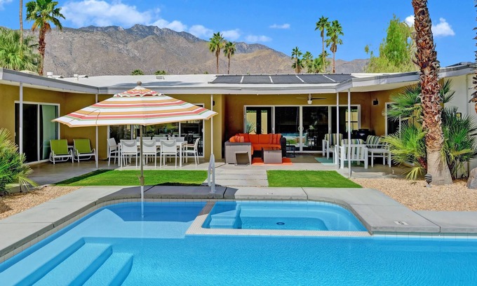 El Mirador House | Luxury Midcentury Home in Movie Colony +Pool & Spa+Mtn Views - House of 57