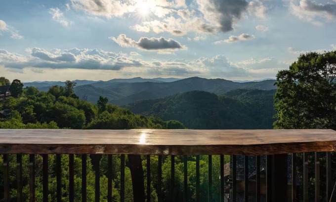 Wolf Laurel Ski Chalet | Luxury Mountain Chalet ski in/out, hot tub, sauna, cold plunge arcade pool table