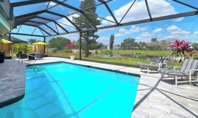 Lely Golf Estates House | Luxury NEW HOME, 3bed-3bath, 5 beds. Fully equipped. HEATED POOL