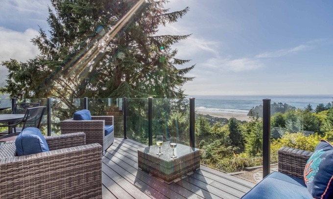 Neskowin House | Luxury Oceanview Home with Panoramic Ocean Views, Hot Tub, Outdoors, Bonus Room