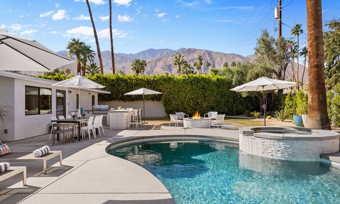 Deep Well Ranch House | Luxury Palm Springs Getaway/Pool/Spa/Fire-Pit/4 bedroom/3 bath/South PS