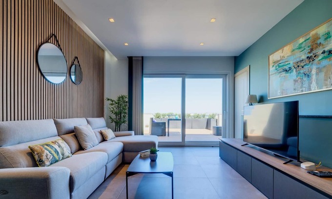 Tal-Ghoqod Apartment | Luxury Penthouse with Terrace and Views