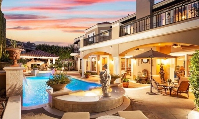 Laguna Hills House | Luxury Pool Home with Movie Theater, Sauna and Gym. Close to Beach!
